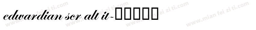 edwardian scr alt it字体转换